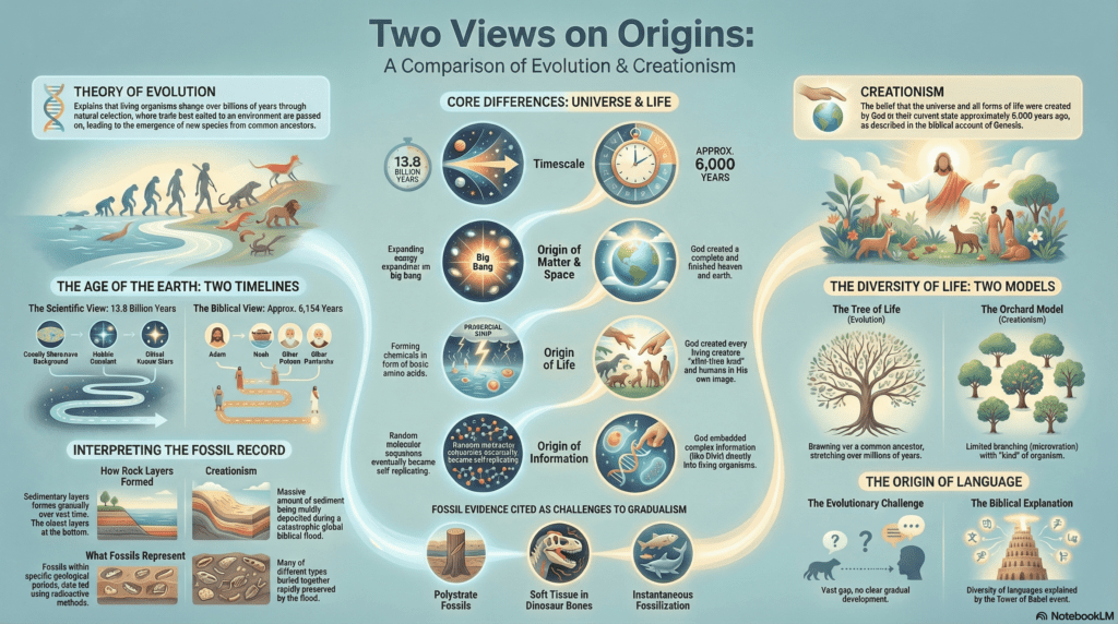 Evolution vs Creationism - Two Views on Origins